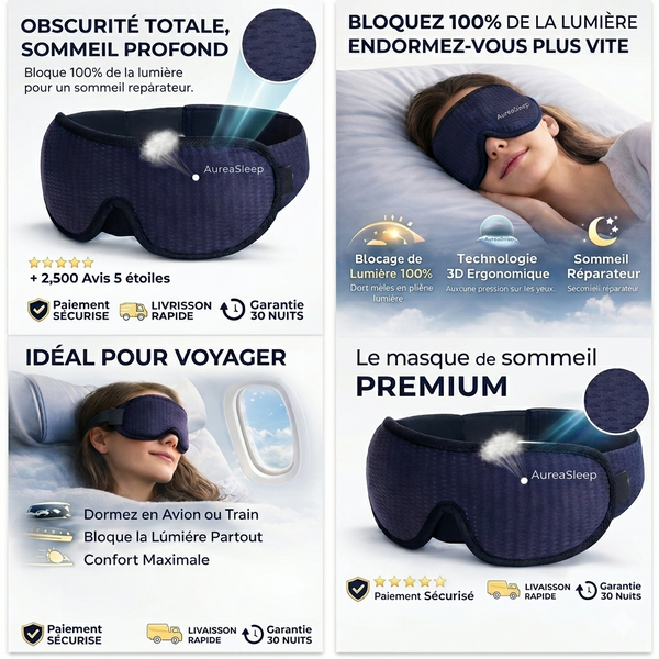 Masque AuréaSleep Premium