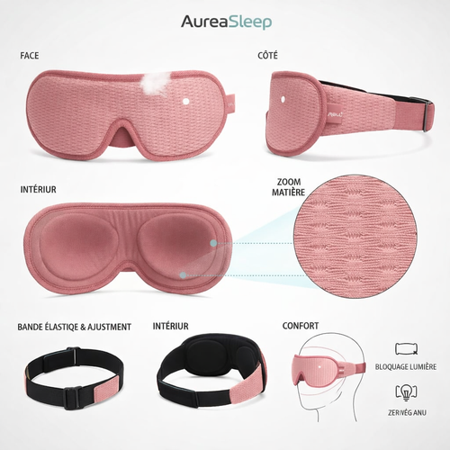 Masque de Sommeil AuréaSleep – Occultation Totale